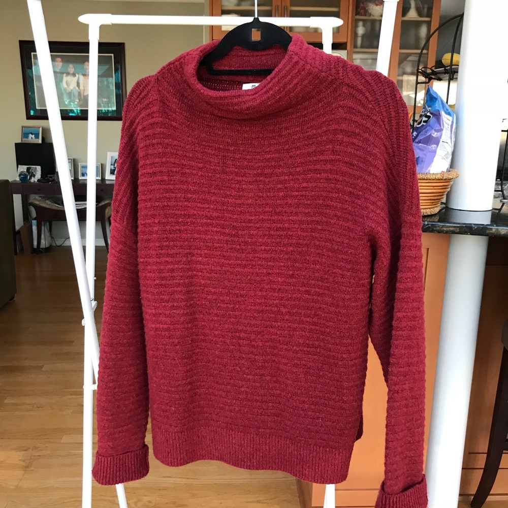 madewell cowl neck sweater